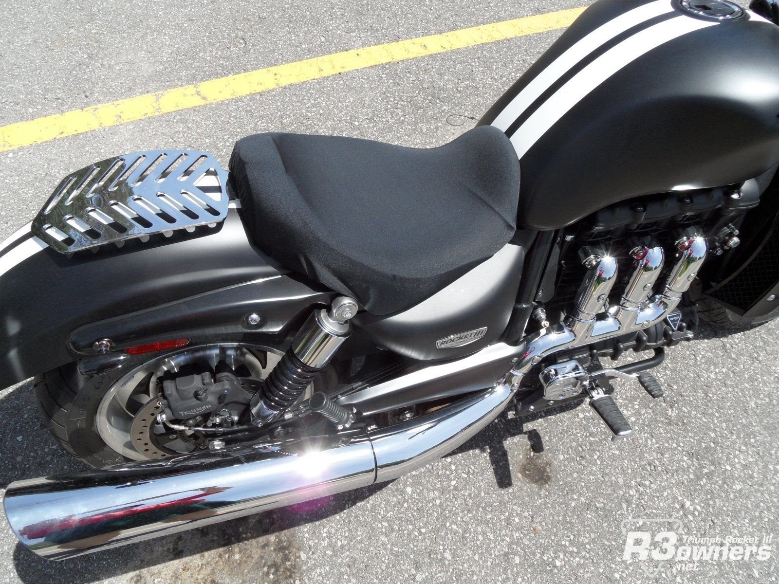 Chrome Luggage Rack on 2014 R3R