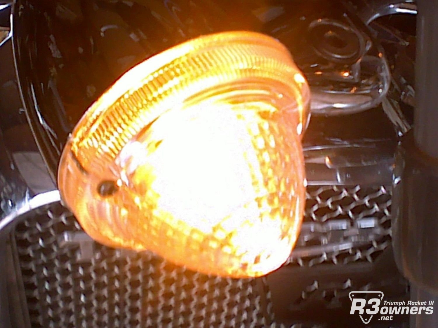 clear indicator lenses flashing