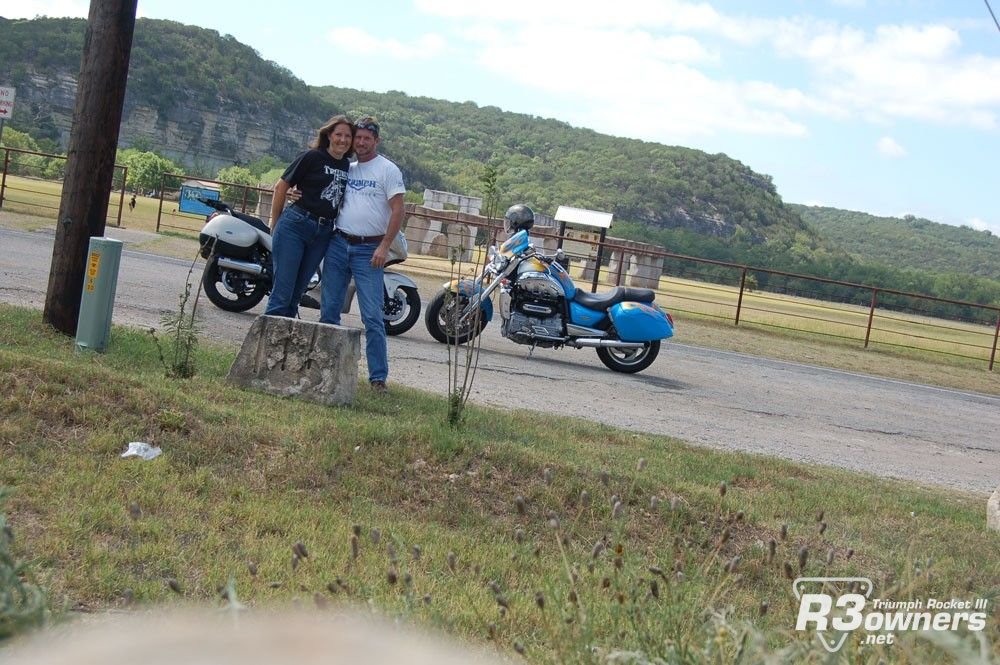 Dawn, Me, and the bikes at Stone Henge