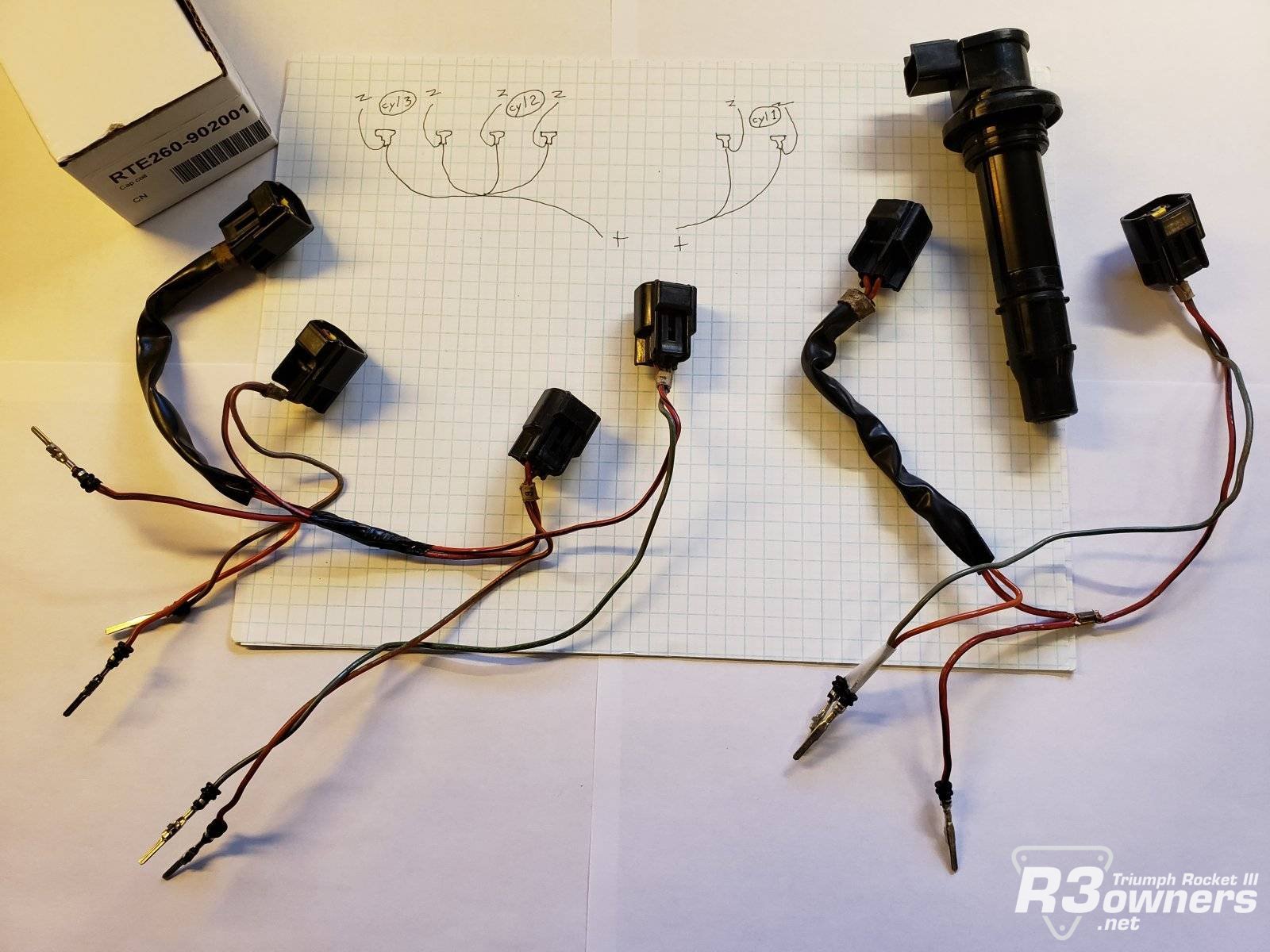 Donor R1 harnesses for Coil Over Plug conversion on Rocket III