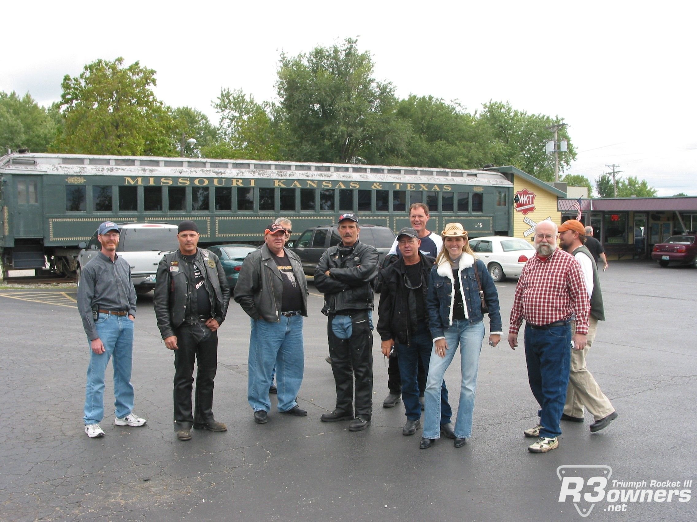 Gang hanging out at Kehde's BBQ