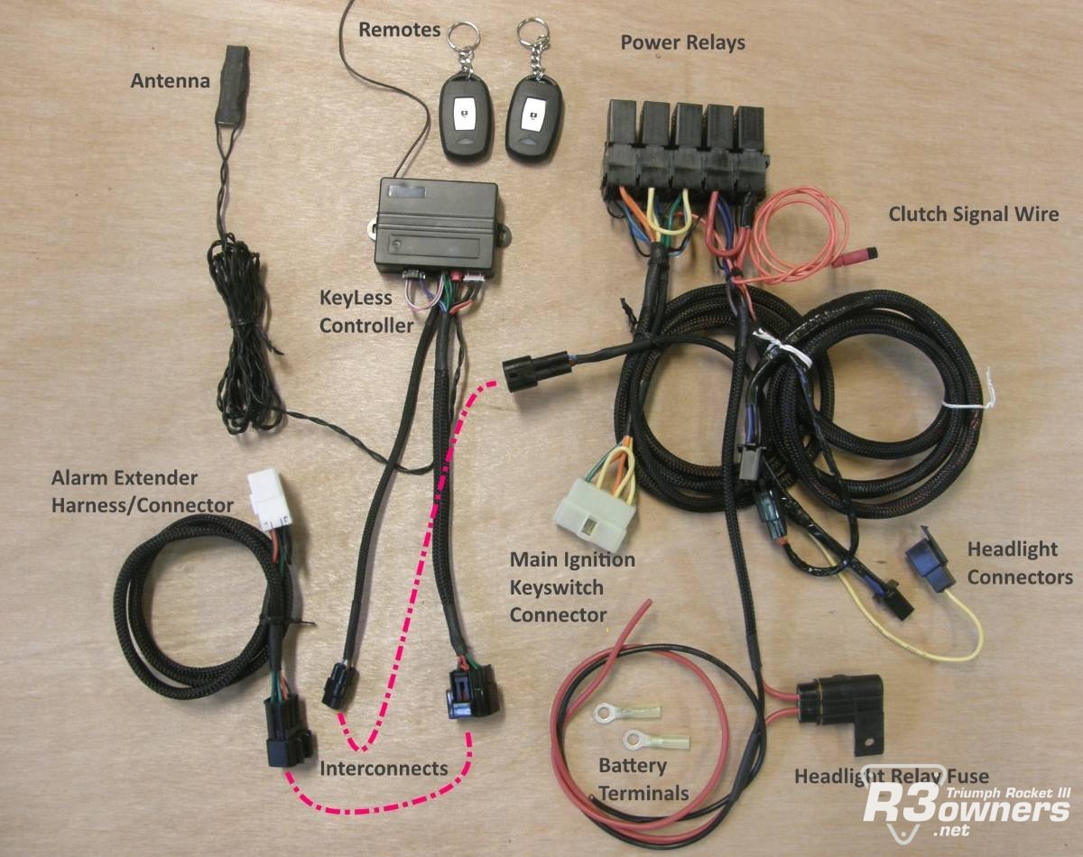 Key-Less Ignition with Headlight Relay Kit