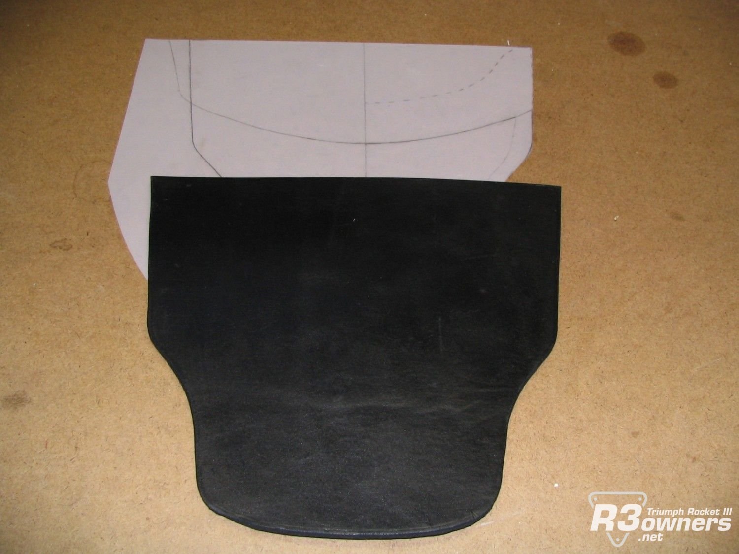 Leather mud flap.