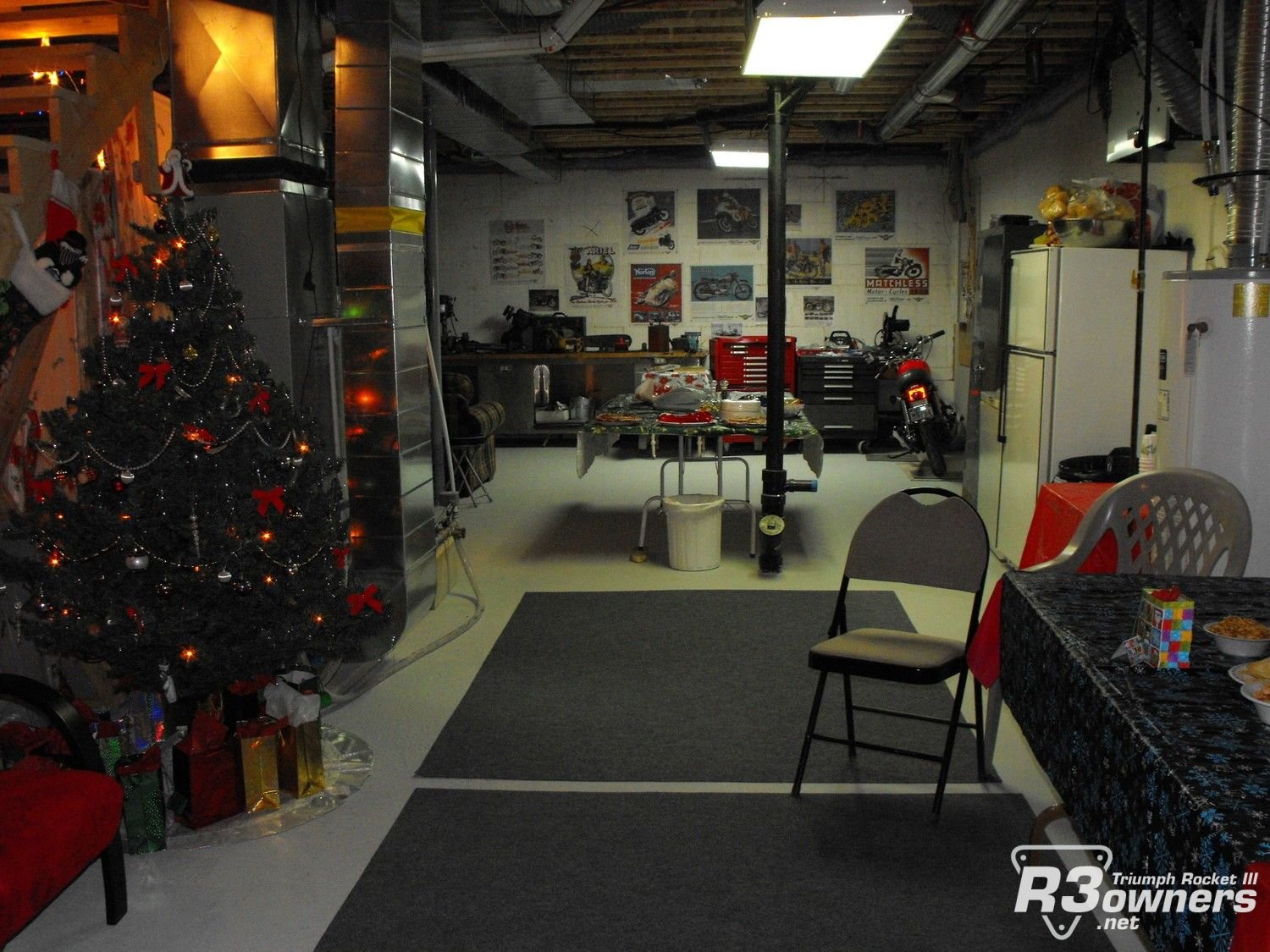 My basement, Christmas 2010