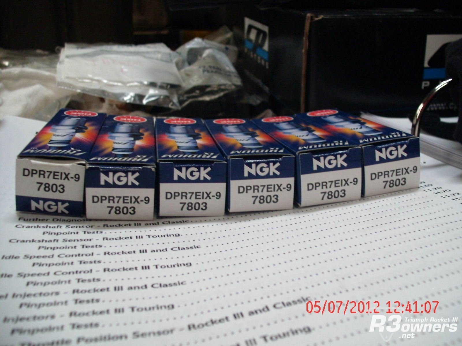 NGK DPR7EIX-9 Spark Plugs for Rocket III